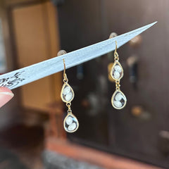 フックピアス　夢山水60ゴールド