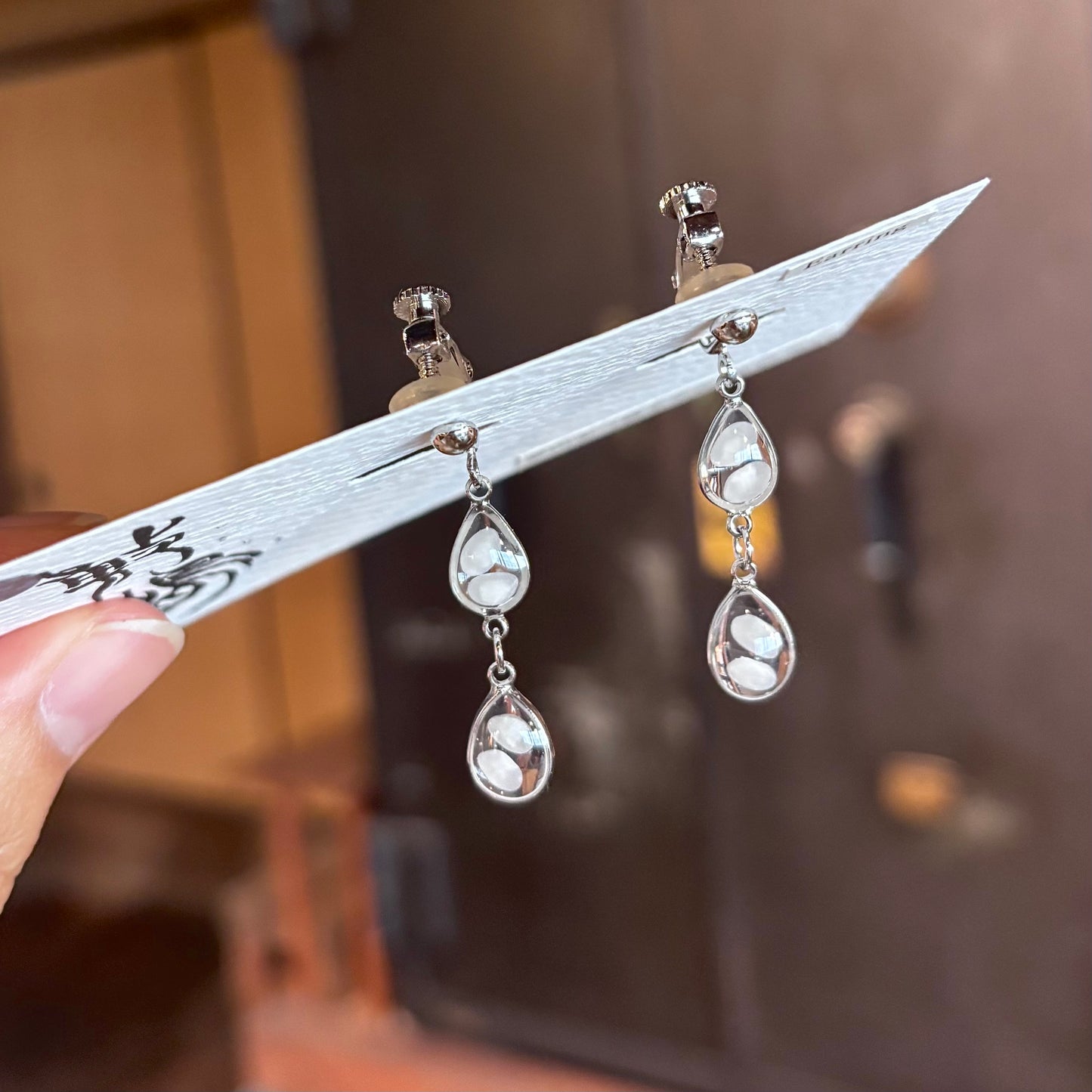 イヤリング　夢山水60シルバー