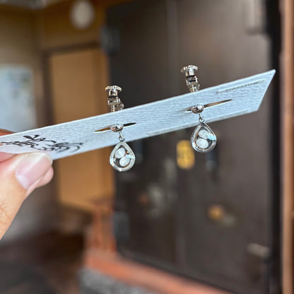 イヤリング　夢山水50シルバー